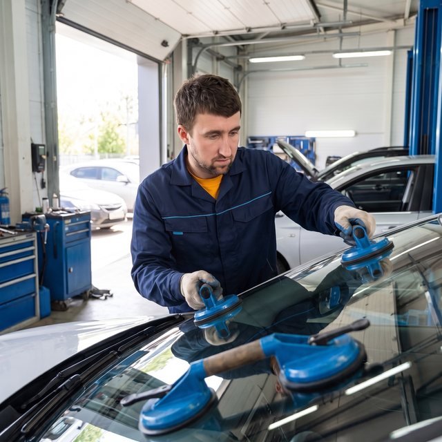Pose d'un pare-brise – Rouen Garage, Rouen